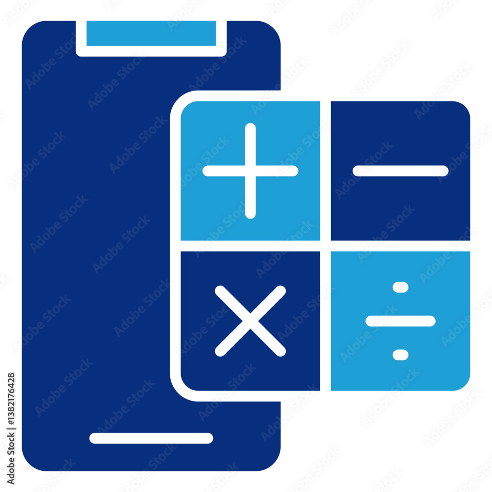 Poster mathematics icon element for design