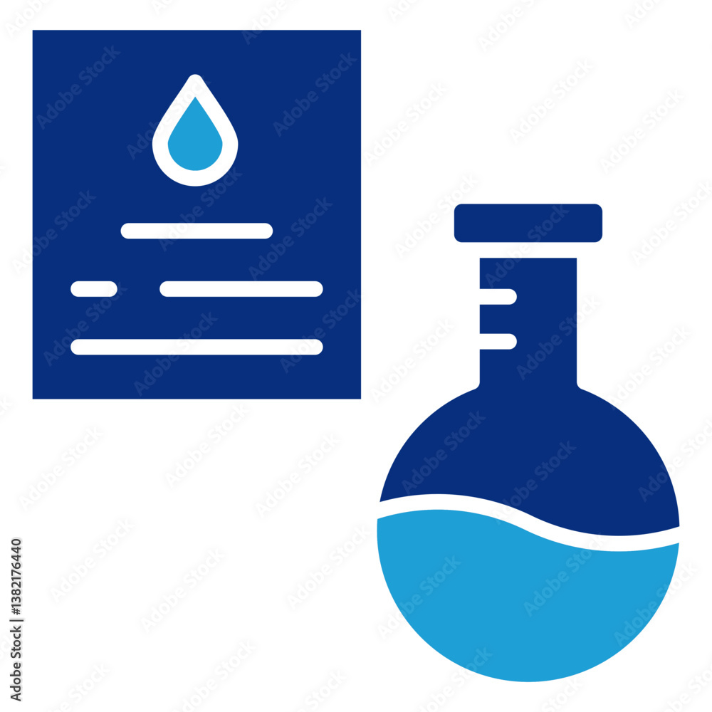 Poster lab icon element for design