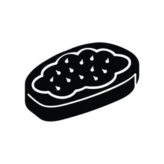 bruschetta vector illustration