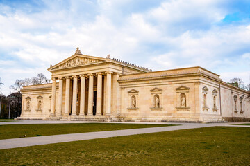Fototapeta premium The Glyptothek, a museum on Königsplatz in Munich, Germany, which houses a collection of Greek and Roman sculptures