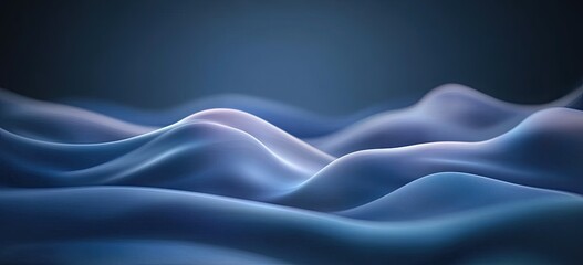 Obraz premium Abstract Blue Liquid Waves