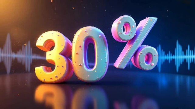 Get ready to save big! unlock a whopping 30% discount today only! don't miss out on this deal on transparent background