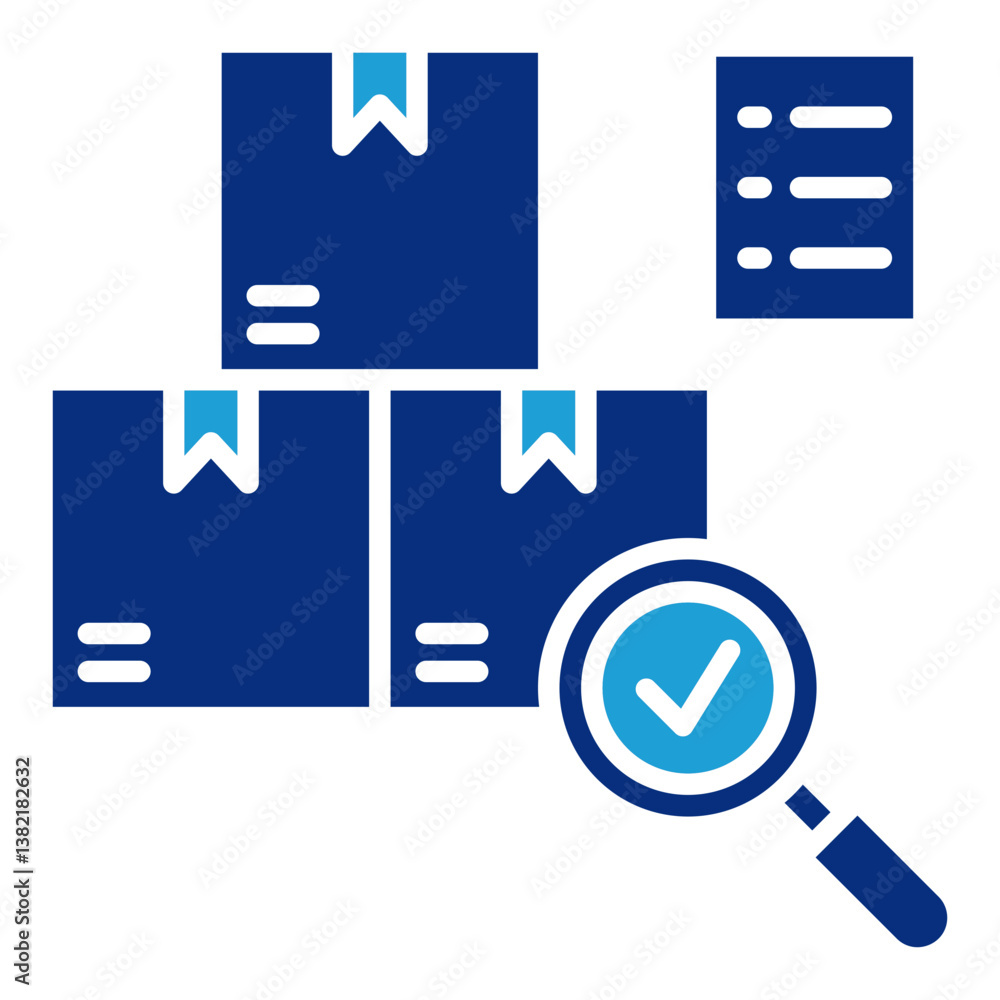 Poster audit icon element for design