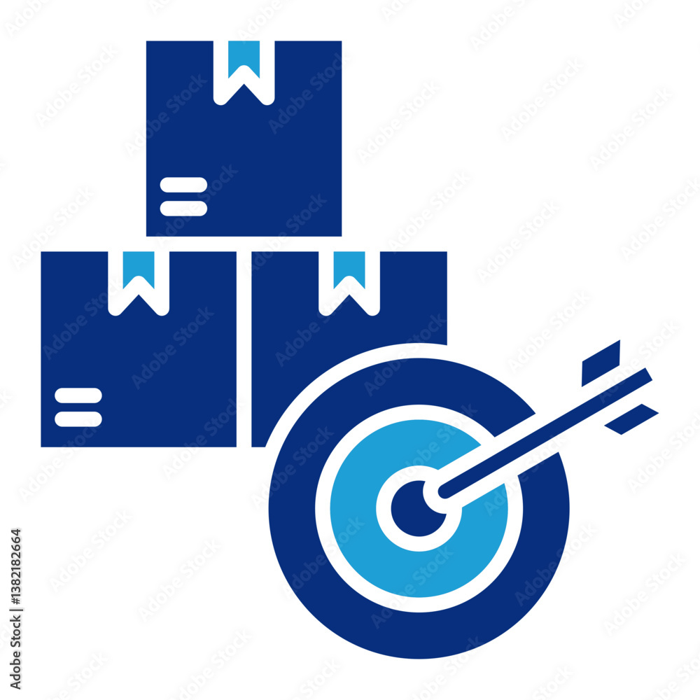 Poster goals icon element for design