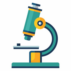 vector illustration of microscope