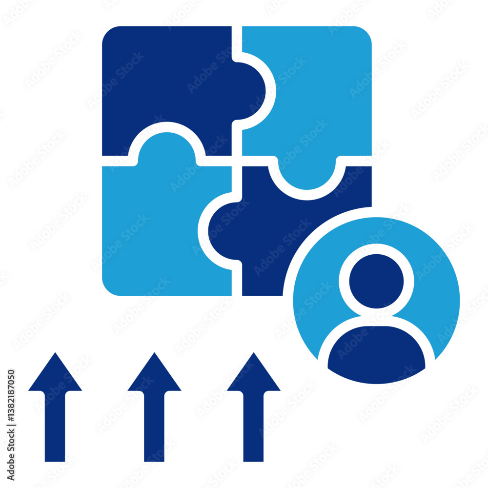 Poster skill development icon element for design