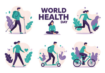 Obraz premium Celebrate World Health Day 69