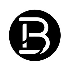 black arrow icon, font letter b