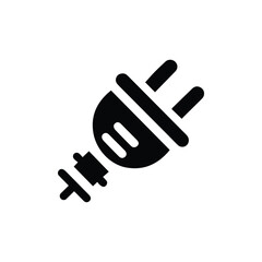 Fototapeta premium icon electricity isolated charging plug