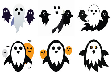 vector illustration of a woman with many expressions