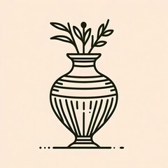 vase with flowers in vase