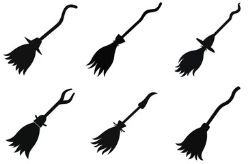 vector silhouettes of birds