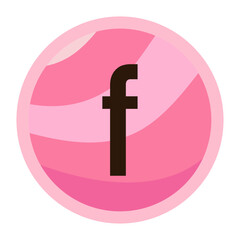 Obraz premium Playful Pink Letter f with a Valentine Inspired Swirl Design, Great for Romantic Projects, Sweet Cards, and Love Themed Artworks