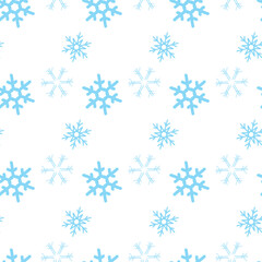 seamless pattern with snowflakes