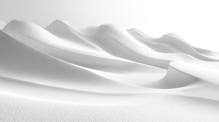 Fototapeta premium Abstract white landscape