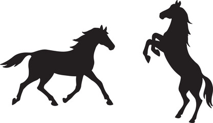 Fototapeta premium horse silhouette vector