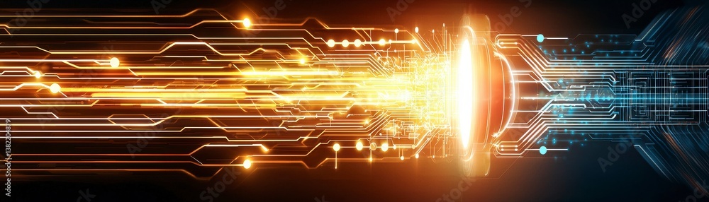 Poster dynamic energy flow visualization digital realm graphic design futuristic environment abstract viewp