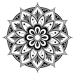 Mandala Design , Mandala art, Black and white Mandala