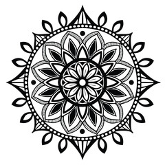 Mandala Design , Mandala art, Black and white Mandala