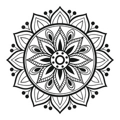 Mandala Design , Mandala art, Black and white Mandala
