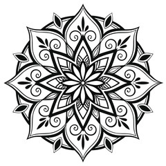 Mandala Design , Mandala art, Black and white Mandala