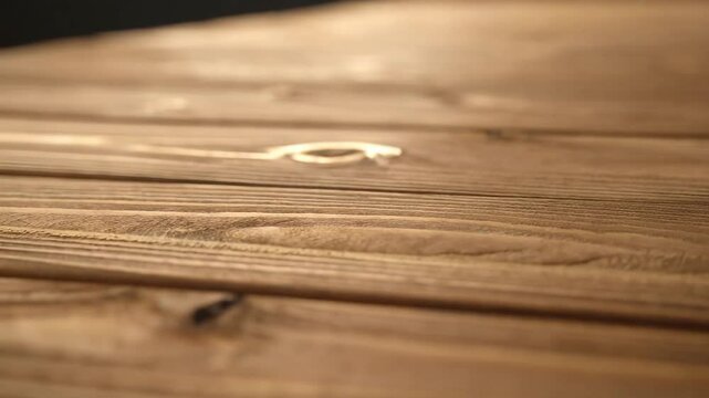 Detailed Close-Up of Rustic Wooden Textures &ndash; HD Cinematic Footage for Interior Design, Branding Projects, and Creative Videos | Natural Grain, Warm Tones, Minimalist Aesthetics