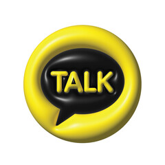 Modern 3D-rendered social media icon