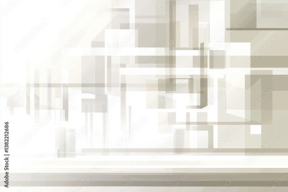 Canvas Prints abstract light geometric shapes design with soft gradients and lines