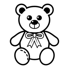 Generate a heartwarming image of a fluffy, light brown teddy bear with a delicate pink ribbon tied neatly around its neck.  The bear should appear soft and cuddly.