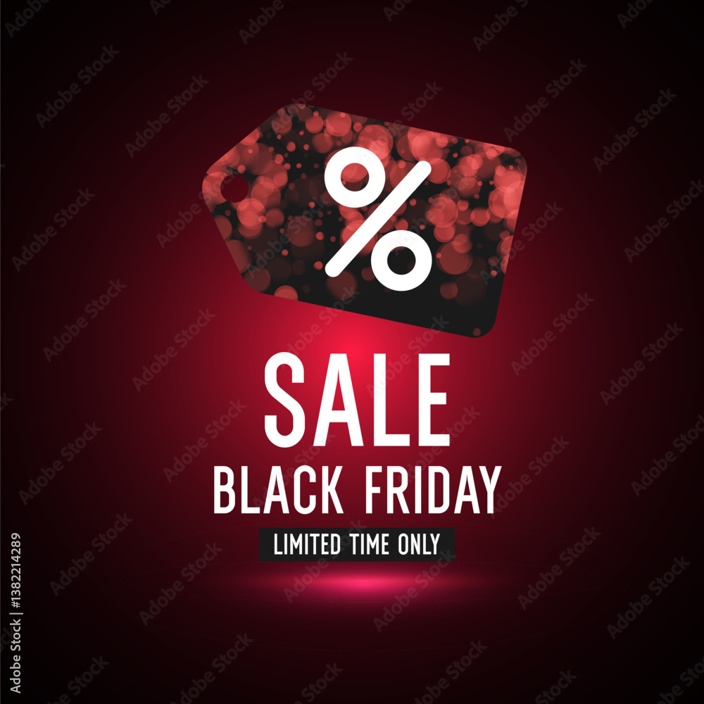 Poster black friday poster. bright abstract background with geometric elements. a composition of various sh