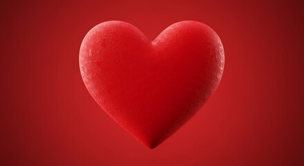 Crimson Heart Render Velvet Heart in Red Deep Red Heart A Plush Red Heart Heart of Crimson Red Heart 3D Render Rendered Heart Crimson Heart Heart in Red Red Heart AI Generated