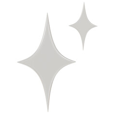 Obraz premium 3d silver chrome Sparkle Design illustration