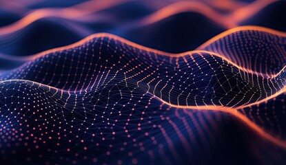 Abstract digital landscape