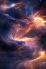 Galactic Warp: A Journey Through Time and Space's Fluid Continuum