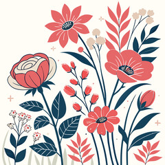 seamless flower pattern, pattern, background, flower, flower background, pattern design, Line geometric seamless pattern. raster copy illustration. Ethnic floral ornament. For interior design, 
