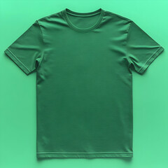 Green T-Shirt Mockup 3D Illustration