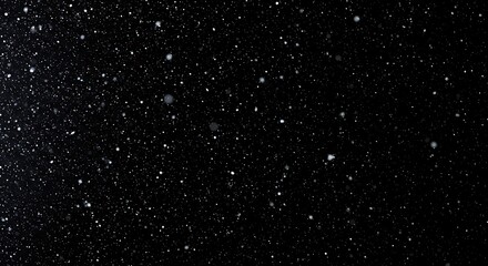 Fototapeta premium Midnight Snowfall AI Generated