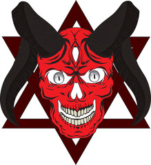 Skull Devil Satanic Vector Design