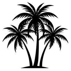 Obraz premium palm tree silhouettes