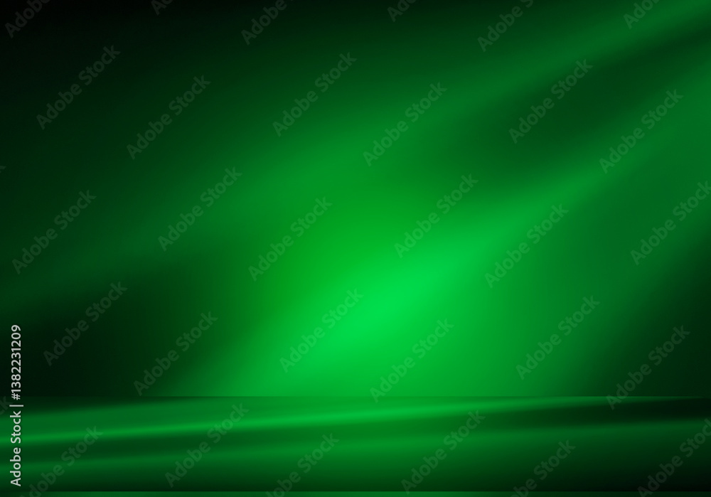 Aufkleber wall interior background, studio and backdrops show products. with leaf shadow from window color gre