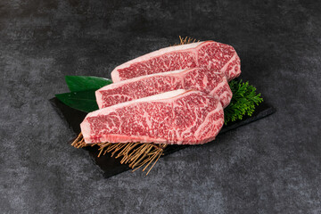 黒毛和牛のサーロインステーキ　Sirloin steak of Japanese black beef