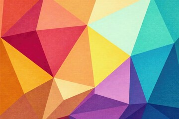 Obraz premium Geometric abstract shapes, vibrant color blocks, endlessly repeating, art, modern