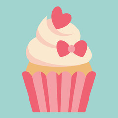 cupcake vector illustration
