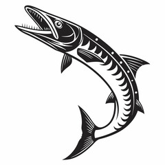 barracuda black sihouette vrctor