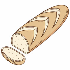 vector illustration of bread