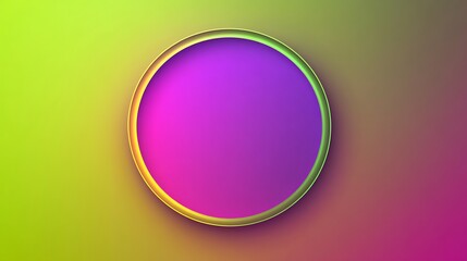 Fototapeta premium Abstract Oval Shape with Vibrant Gradient Colors