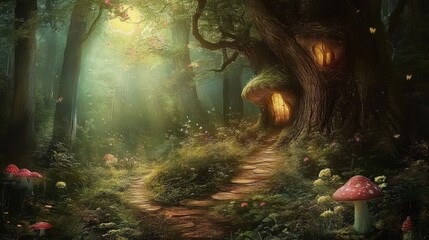 A hidden path in the enchanted woods