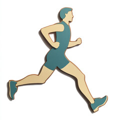 Fototapeta premium running woman silhouette