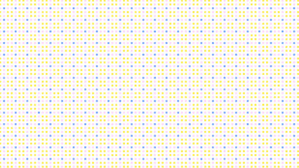 Yellow, pink and blue small square pattern on watercolor textured paper