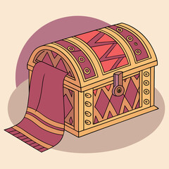 treasure chest with gold